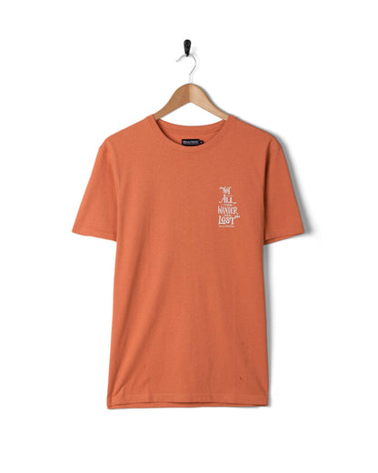 Lost Ships - Mens Short Sleeve T-Shirt - Orange