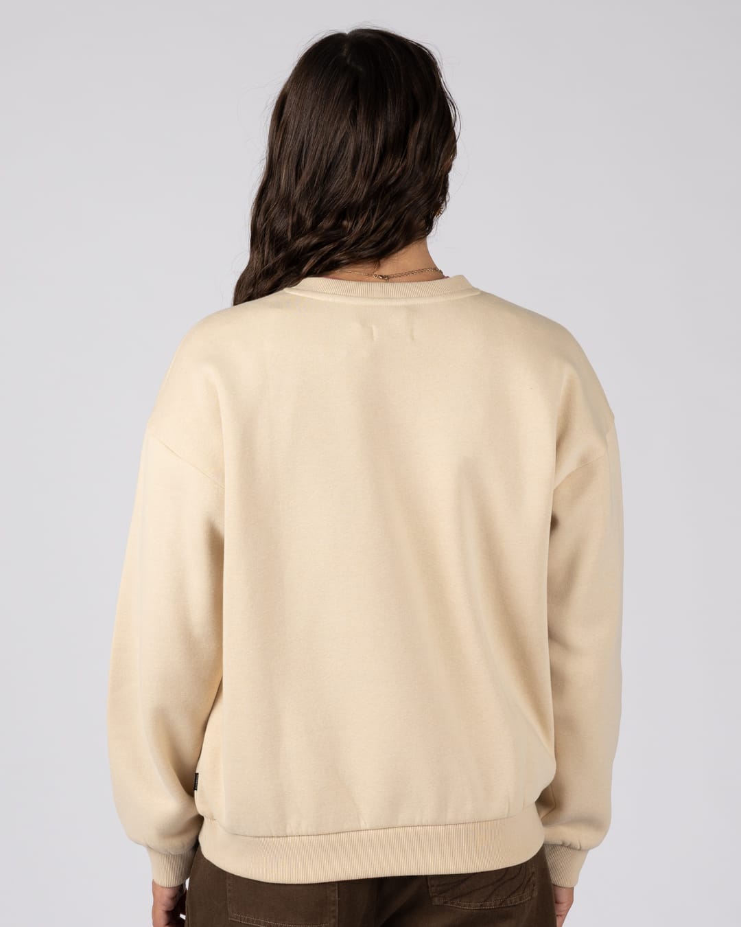 Perfect Set Womens Oversized Sweatshirt In Cream