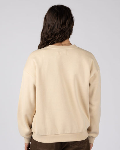 Perfect Set Womens Oversized Sweatshirt In Cream