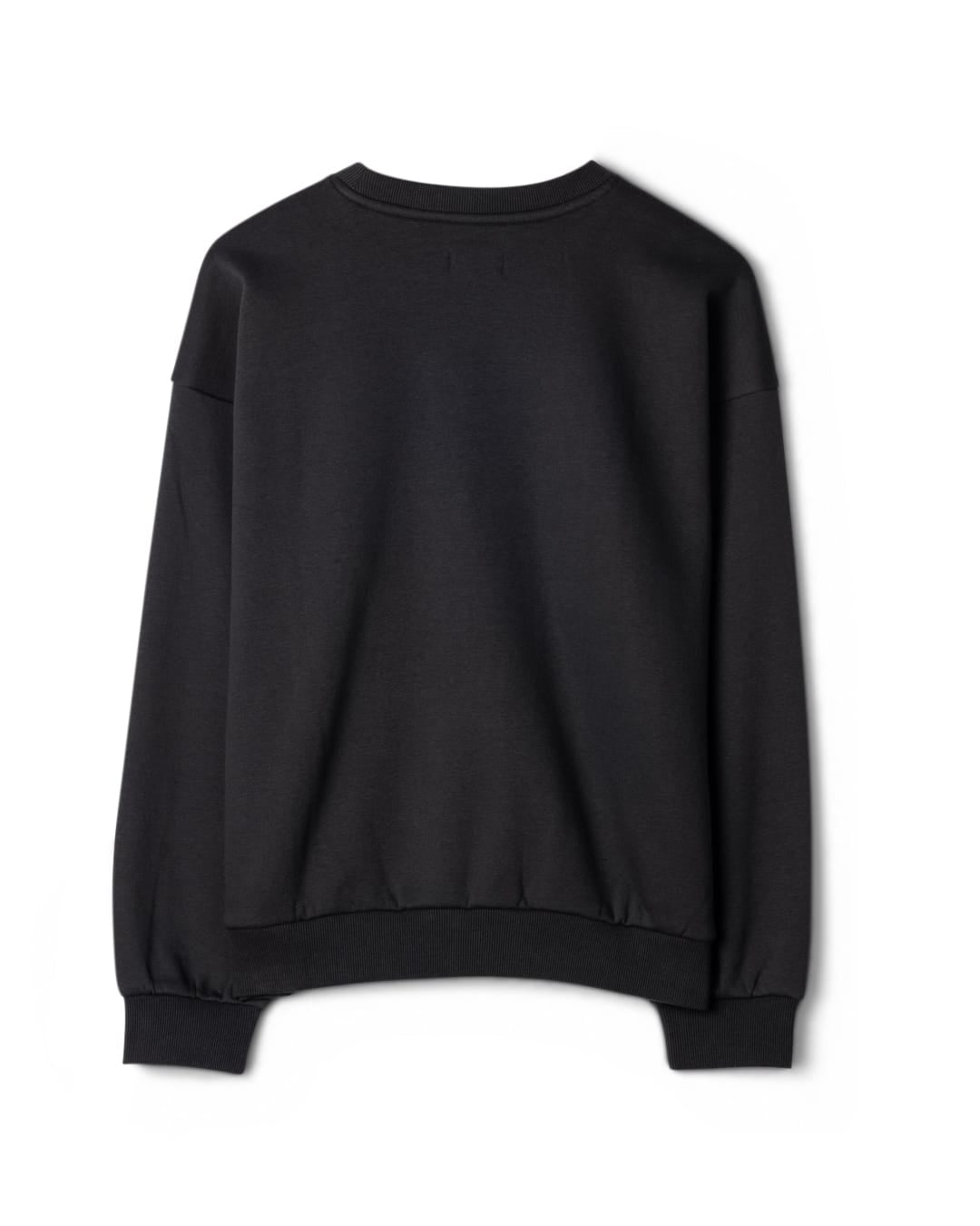 Perfect Set Womens Oversized Sweatshirt In Black