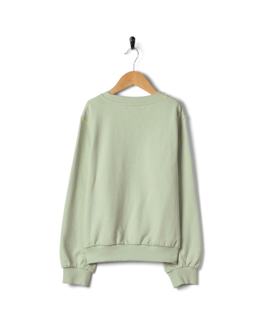 Sun Daze Kids Sweatshirt in Light Green