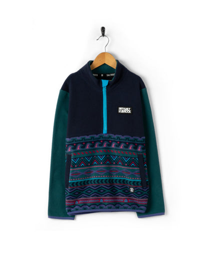 Treehouse Block - Kids Fleece - 1/4 Zip