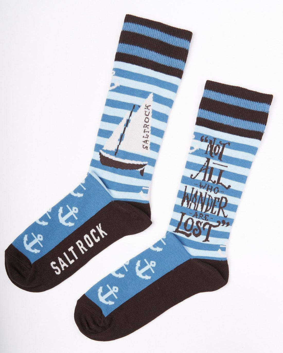 Saltrock Lost Ships Socks - Blue