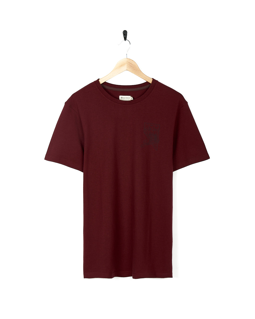 Mountain Creek - Mens Short Sleeve T-Shirt - Dark Red