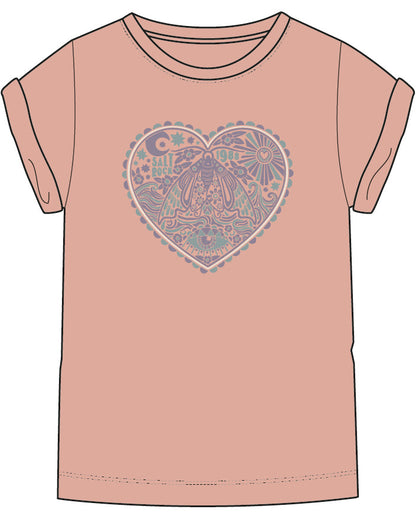 Magic Moth - Kids Short Sleeve T-Shirt - Light Pink
