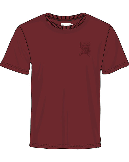 Mountain Creek - Mens Short Sleeve T-Shirt - Dark Red