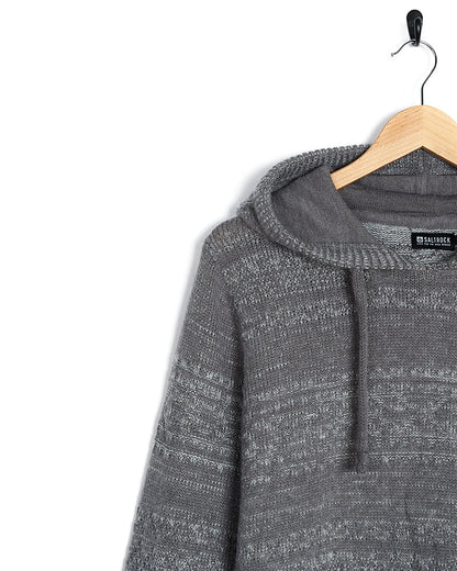 Paxton - Mens Knitted Hoodie - Grey