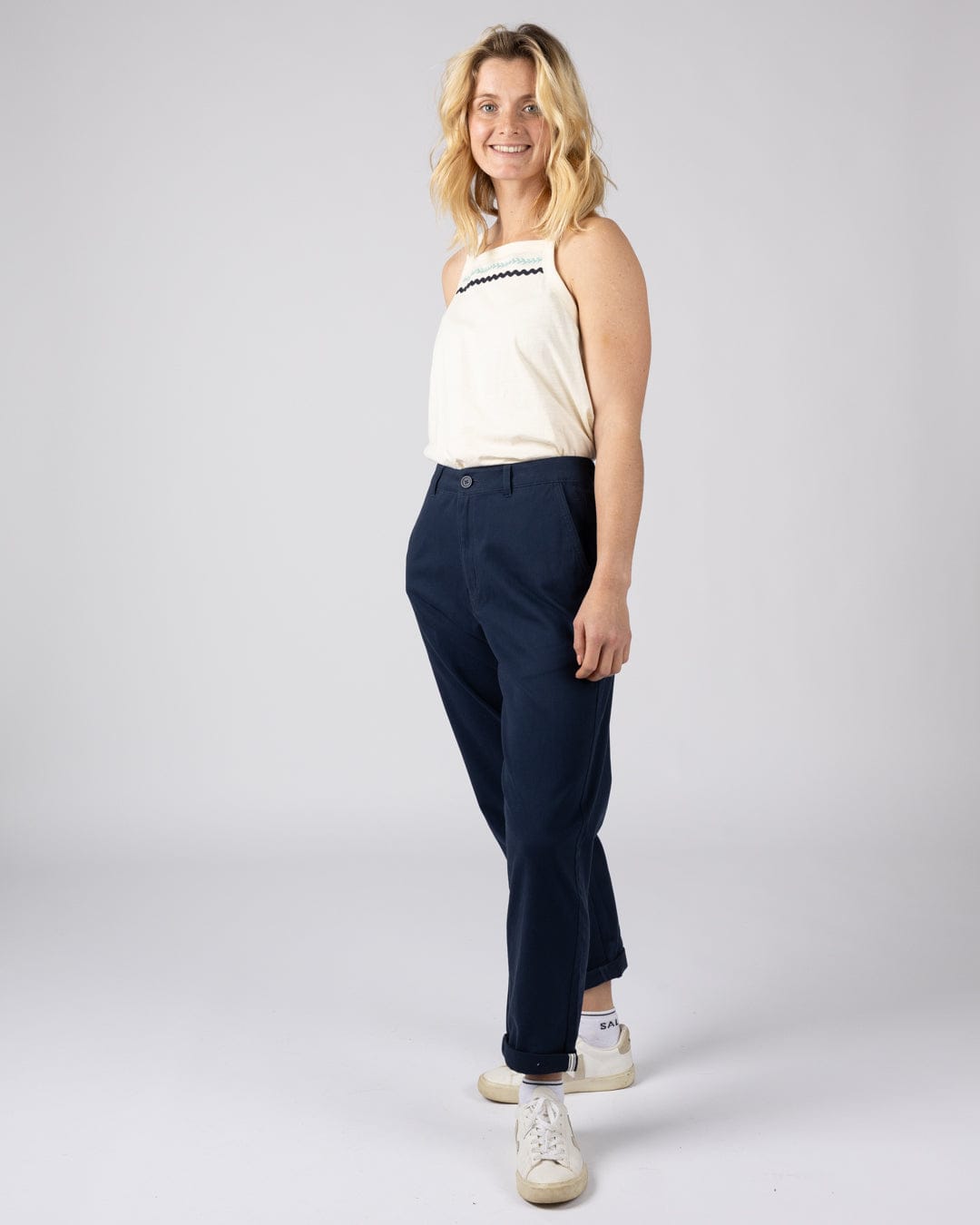 Mara Womens Chino in Blue