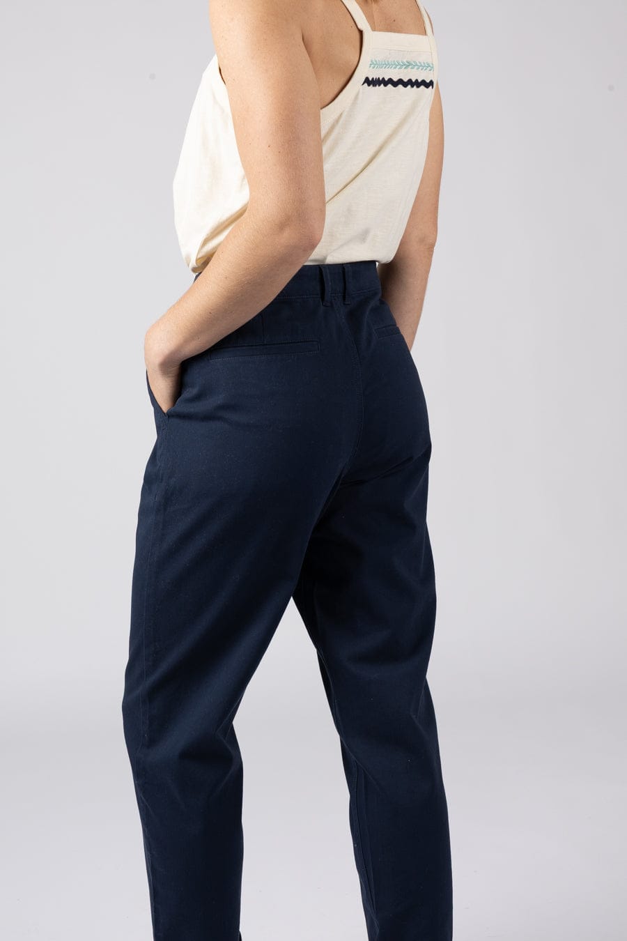 Mara Womens Chino in Blue