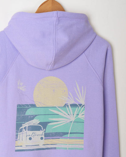 Poster - Womens Zip Hoodie - Lilac