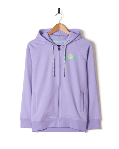 Poster - Womens Zip Hoodie - Lilac