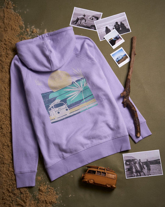 Poster - Womens Zip Hoodie - Lilac