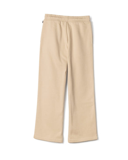 Perfect Set Womens Wide Leg Joggers in Cream