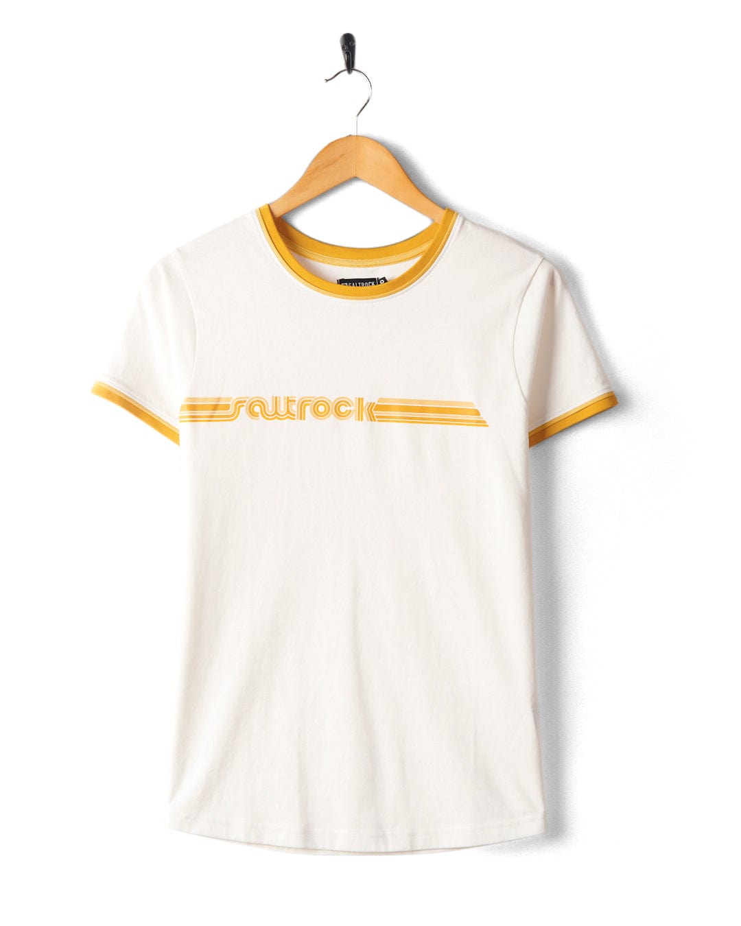 Retro Ribbon - Womens Shorts Sleeve T-Shirt - White