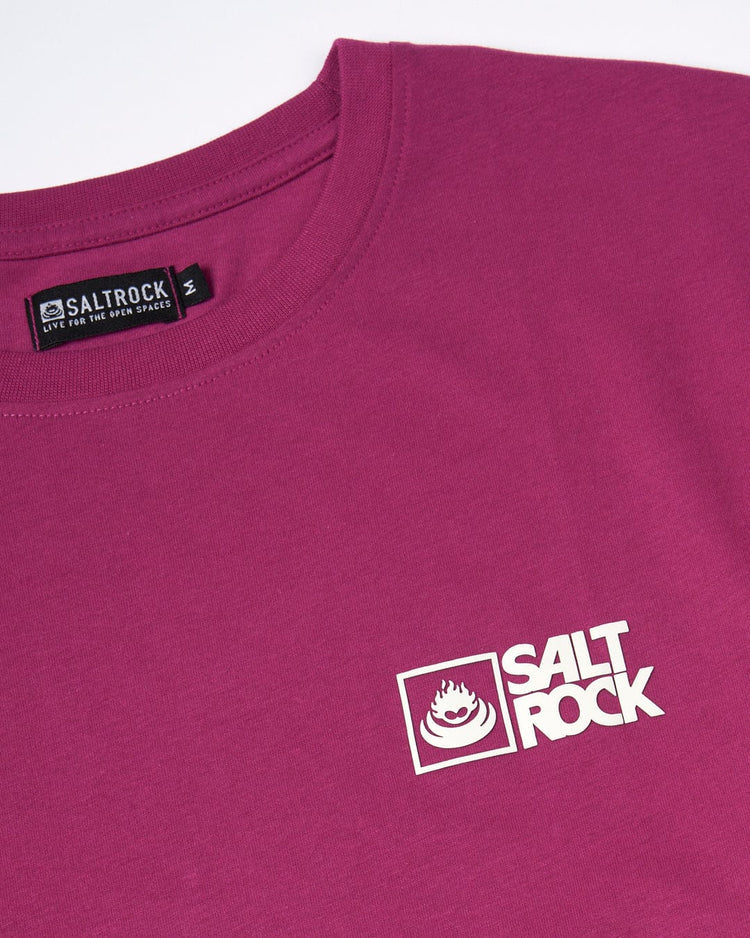 Saltrock Original - Mens Short Sleeve T-Shirt - Burgundy