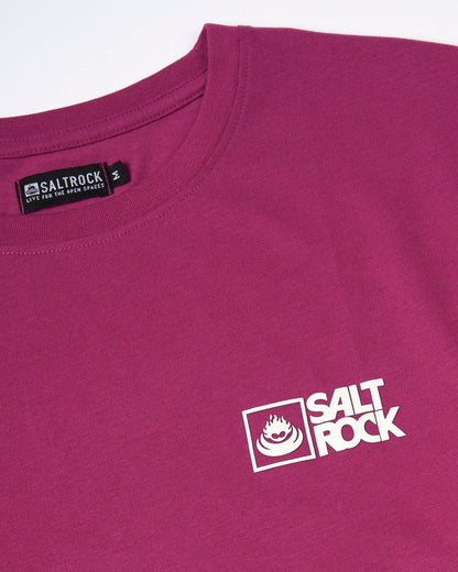 Saltrock Original - Mens Short Sleeve T-Shirt - Burgundy