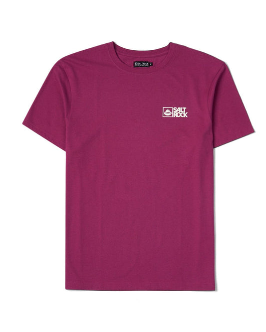 Saltrock Original - Mens Short Sleeve T-Shirt - Burgundy