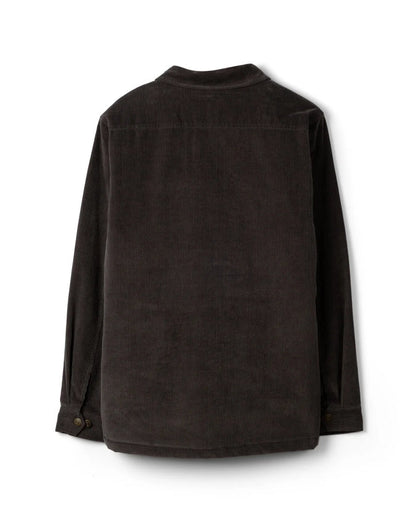Xander Mens Corduroy Shacket In Dark Grey
