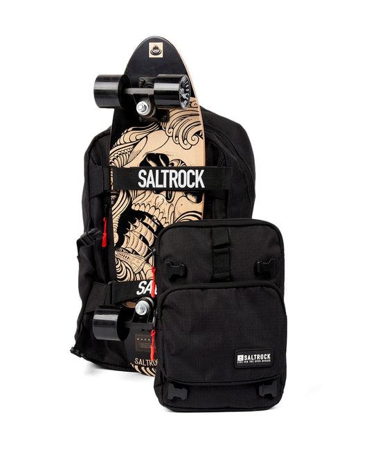 Skatepack Pro 2 in 1 Backpack in Black