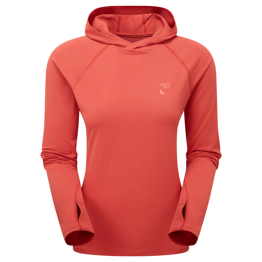 High Trail W Hoody - Deep Coral