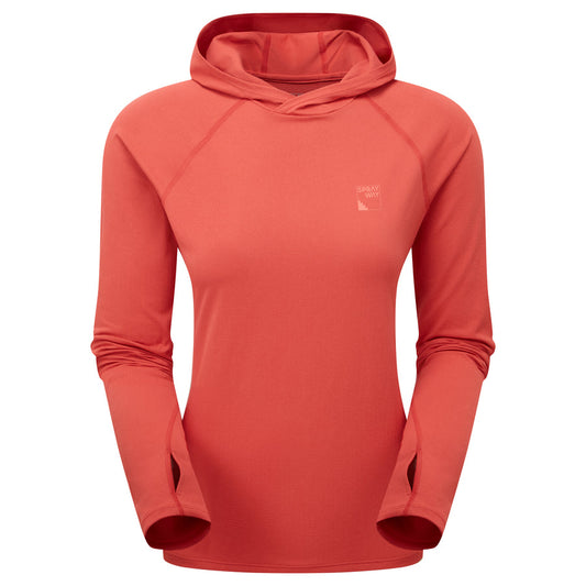 High Trail W Hoody - Deep Coral