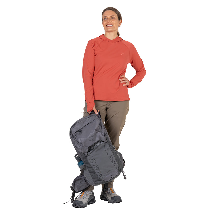 High Trail W Hoody - Deep Coral