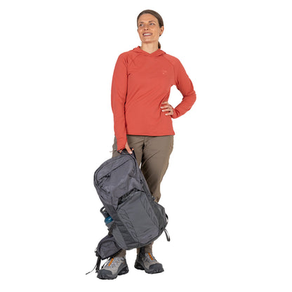 High Trail W Hoody - Deep Coral