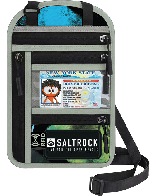 Surf Flare Travel Organiser Wallet in Light Green