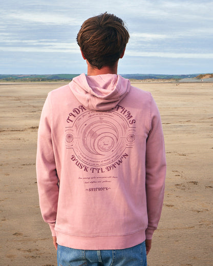 Tidal Rhythms - Mens Pop Hoodie - Pink