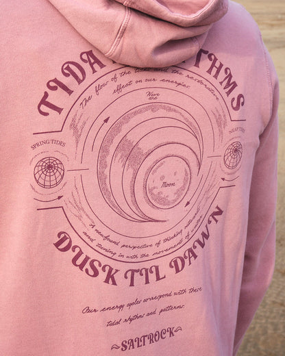 Tidal Rhythms - Mens Pop Hoodie - Pink