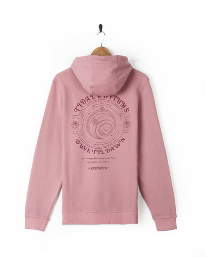 Tidal Rhythms - Mens Pop Hoodie - Pink
