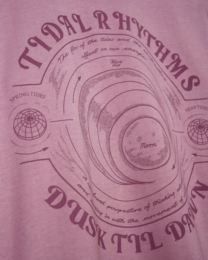 Tidal Rhythms - Mens Short Sleeve T-Shirt - Pink
