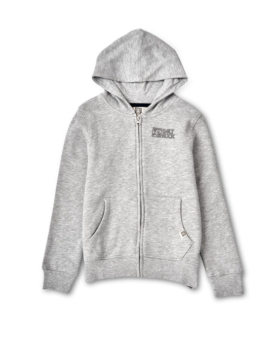 Tok Corp - Recycled Kids Zip Hoodie - Grey Marl