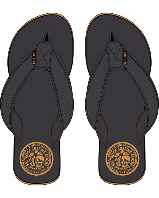 Trail Lines - Flip Flops - Grey