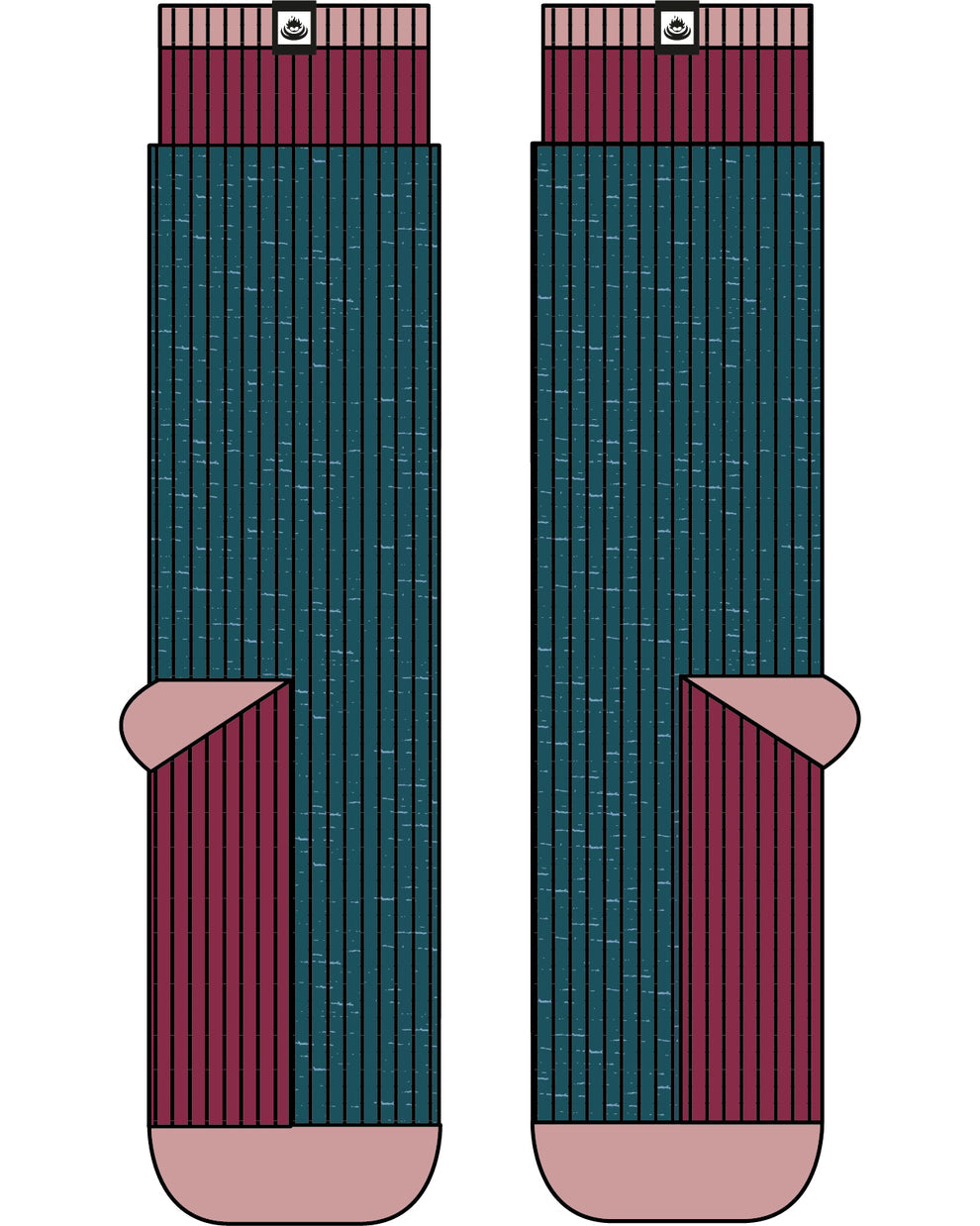 Trekker - Socks - Dark Teal