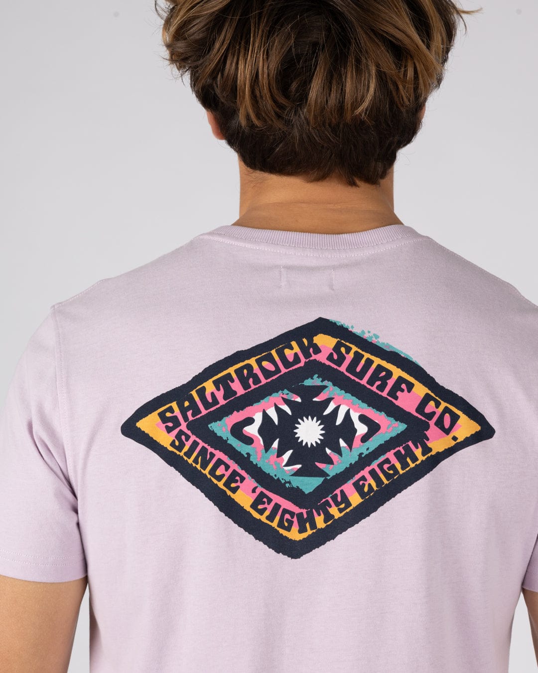Offshore Mens Short Sleeve T-Shirt in Purple