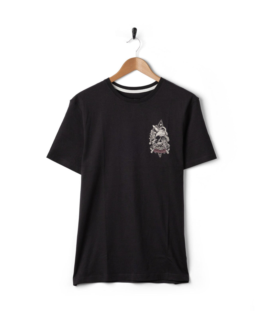 Dark Water Mens Short Sleeve T-Shirt in Dark Grey