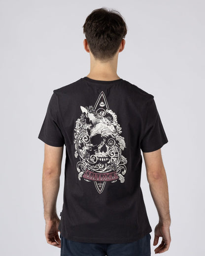 Dark Water Mens Short Sleeve T-Shirt in Dark Grey
