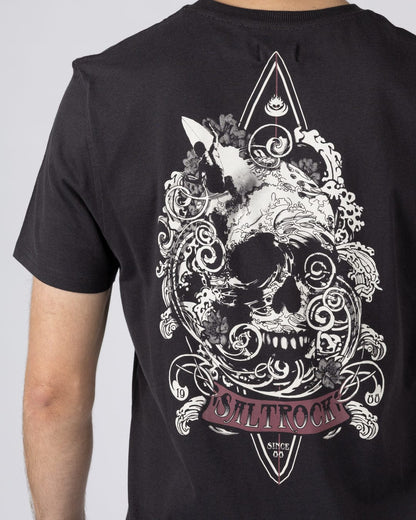 Dark Water Mens Short Sleeve T-Shirt in Dark Grey