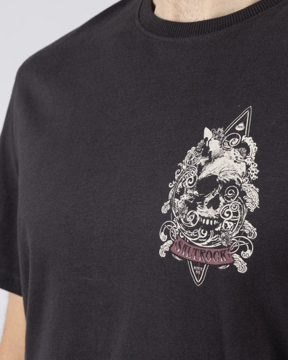 Dark Water Mens Short Sleeve T-Shirt in Dark Grey