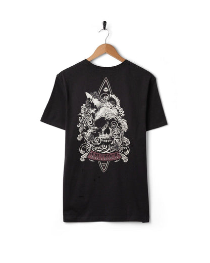 Dark Water Mens Short Sleeve T-Shirt in Dark Grey
