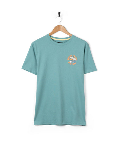 Open Finals Mens Short Sleeve T-Shirt in Blue