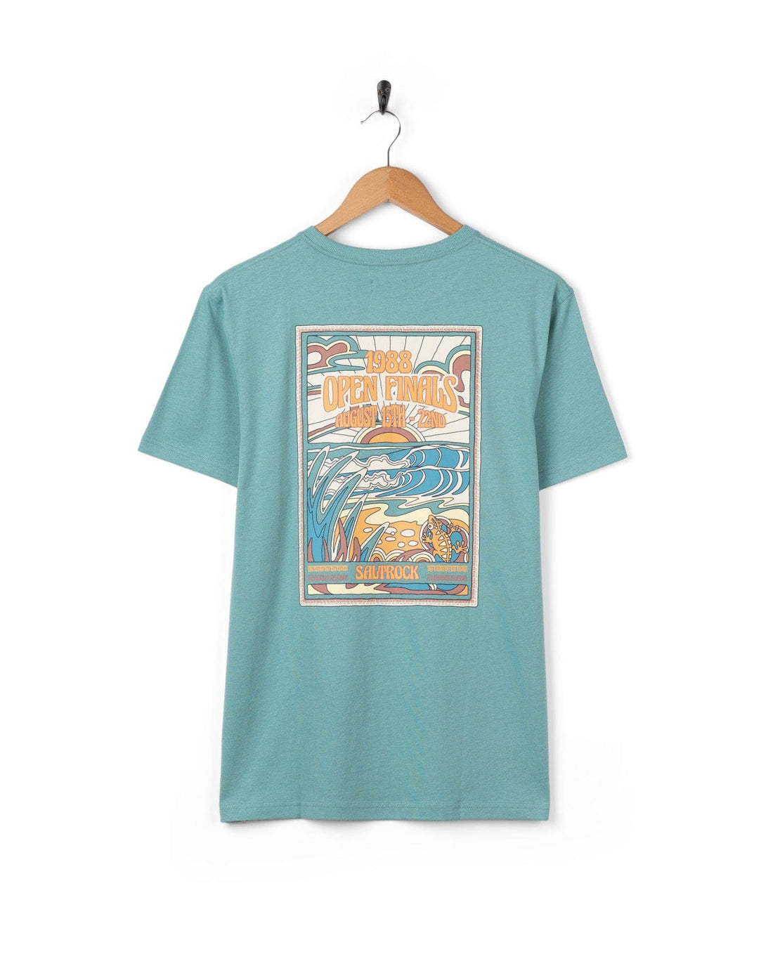 Open Finals Mens Short Sleeve T-Shirt in Blue