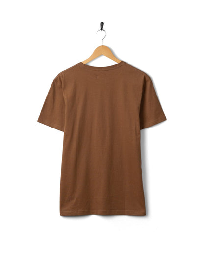 Trail Bus Mens Short Sleeve T-Shirt in Brown