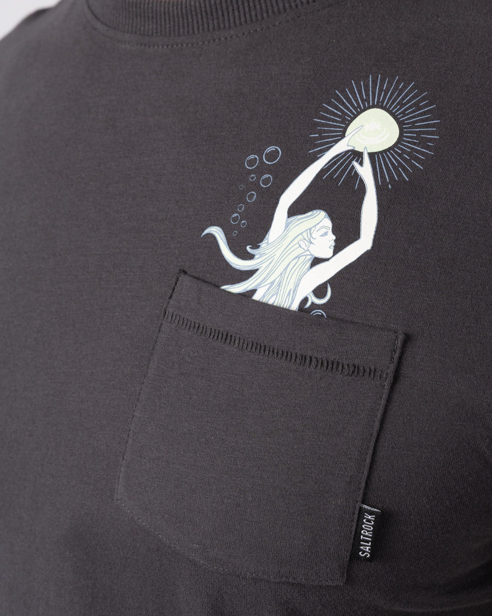 Mermaid Rise - Mens T-Shirt - Dark Grey