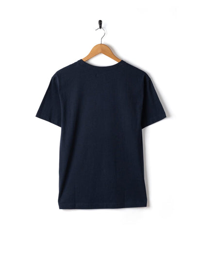 Open Road - Womens Oversized Short Sleeve T-Shirt - Blue