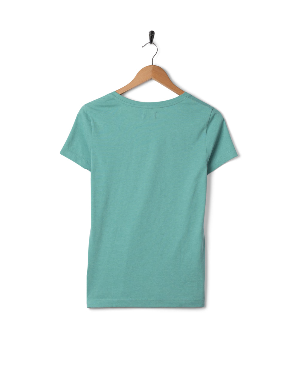 Essential Womens Short Sleeve V-Neck T-Shirt in Blue