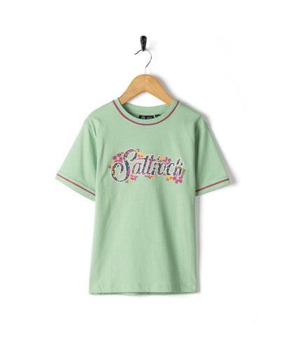 Trader Ditsy - Kids Short Sleeve T-Shirt - Green