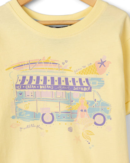 Scoop Kids Short Sleeve T-Shirt in Light Yellow