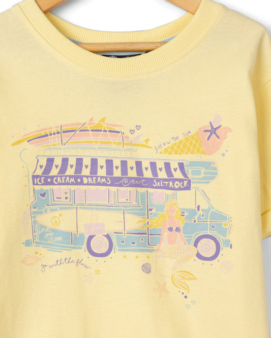 Scoop Kids Short Sleeve T-Shirt in Light Yellow